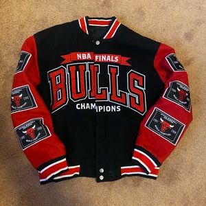 Vintage Reversible Bulls Championship Jacket